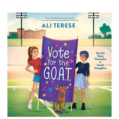【预售】校园投票 Vote For The G.O.A.T. 英文小说故事科普书 拓展阅读 校园冒险故事