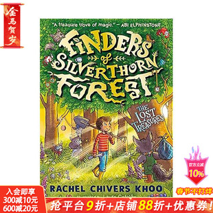 【预售】【寻物客系列】遗失的珍宝 Finders of Silverthorn Forest:The Lost Treasures英文儿童桥梁章节插图故事书 英语拓展阅读
