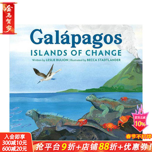 【现货】英文原版 加拉帕戈斯 GalÁpagos 地理生态动物科普 精装艺术插画绘本 6岁+儿童英语进口图书 善优童书