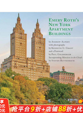【预售】埃默里·罗斯的纽约公寓建筑集（含史蒂文·鲁滕鲍姆《云中公馆》）Emery Roth's New York Apartment英文建筑设计进口书
