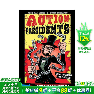【现货】总统行动2:亚伯拉罕·林肯!Action Presidents 2: Abraham Lincoln! 英文儿童拓展阅读进口童书