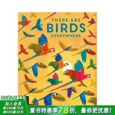 【现货】【博洛尼亚获奖插画师Britta Teckentrup】随处可见的鸟类There are Birds Everywhere 平装 英文儿童插画故事绘本进口书