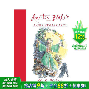 【预售】【传奇插画师Quentin Blake】圣诞颂歌 狄更斯 Quentin Blake's A Christmas Carol 原版英文儿童故事 进口绘本图书