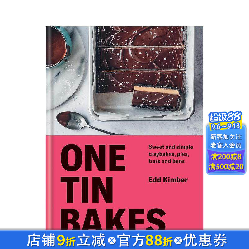 【预售】一罐烤饼:甜而简单的托盘烤饼、馅饼、饼干棒和小面包 复增 One Tin Bakes:Sweet and simple 英文餐饮美食 正版进口书图片