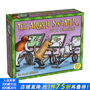 菱形毛衣 进口 正版 Day 现货 日历 Argyle 2026年全彩漫画日历 艺术创意文创周边 Sweater Calendar 2026