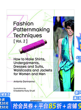 【预售】时装纸样制作技法2男女装制衣Fashion Patternmaking Techniques