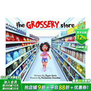 【预售】毛毛商店 The Grossery Store 英文儿童故事绘本 进口童书