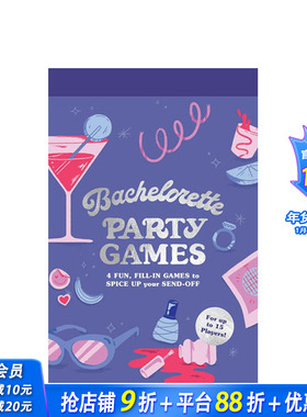 【现货】英文原版 单身聚会小游戏 Bachelorette Party Games 卡牌 创意文创送礼礼物 正版进口图书