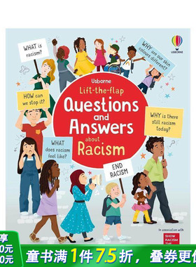 【现货】 Usborne 翻翻书：种族歧视问答书  Questions & Answers about Racism 儿童科普问答 学会平等尊重 趣味百科