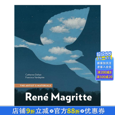 【现货】勒内·马格里特:艺术家的素材 René Magritte: The Artist's Materials 原版英文艺术画册画集 正版进口书籍