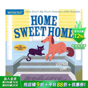 【预售】咬咬书：温馨的家 Indestructibles: Home Sweet Home 英文儿童趣味互动绘本 英语早教进口书