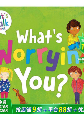 【预售】【一起谈谈吧】你在担忧什么？ 【Let's Talk】What's Worrying You? 英文儿童插画故事绘本 进口童书