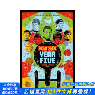 Year One Five Deluxe 豪华版 Star 善优图书 进口原版 书籍 星际迷航：弟五年 Trek Book Edition 英文漫画 英文原版 预售