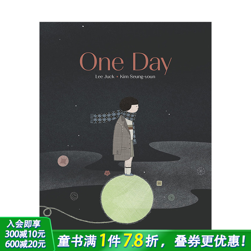 【现货】爷爷出门的那一天One Day 3-6岁儿童情感情认知绘本 生命死亡教育 心灵治愈 亲情故事 Lee Juck韩国音乐家 英文图书