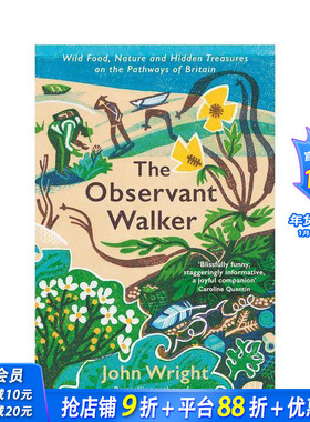 【预售】细心的步行者：英国小道上的野生食物、自然和隐藏的宝藏 The Observant Walker 英文旅行生活正版进口书