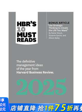 【预售】2025哈佛商业评论十大必读读物 HBR's 10 Must Reads 2025 原版英文商业行销 正版进口书