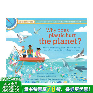英文儿童插画故事绘本 现货 为什么塑料会伤害地球？ Does Hurt Plastic 儿童思维导图 趣味科普进口童书 the Planet? Why