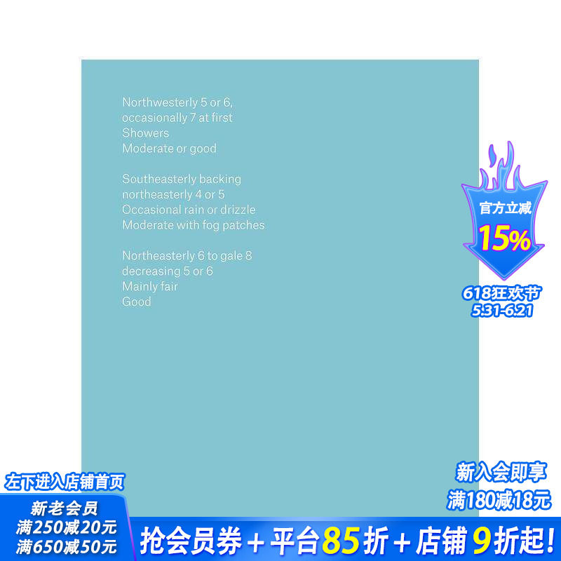 【预售】英文原版 航海天气预报 The Shipping Forecast 纪实摄影 正版进口图书画册 善优图书