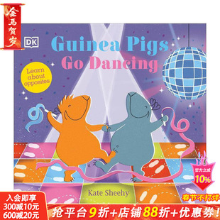 【预售】天竺鼠学习跳舞 Guinea Pigs Go Dancing 英文儿童桥梁章节故事 英语拓展阅读进口书
