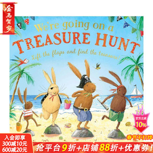 【预售】宝藏猎人出发啦! We're Going on a Treasure Hunt 英文儿童插画故事绘本 进口童书
