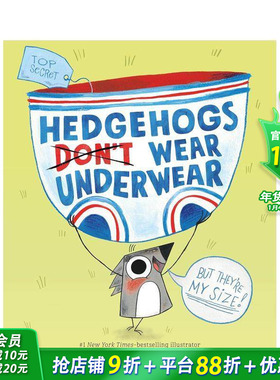 【预售】刺猬不穿内裤 Hedgehogs Don't Wear Underwear 拥抱独特自我 社交情感教育优选读物 英文儿童插画故事绘本 进口童书
