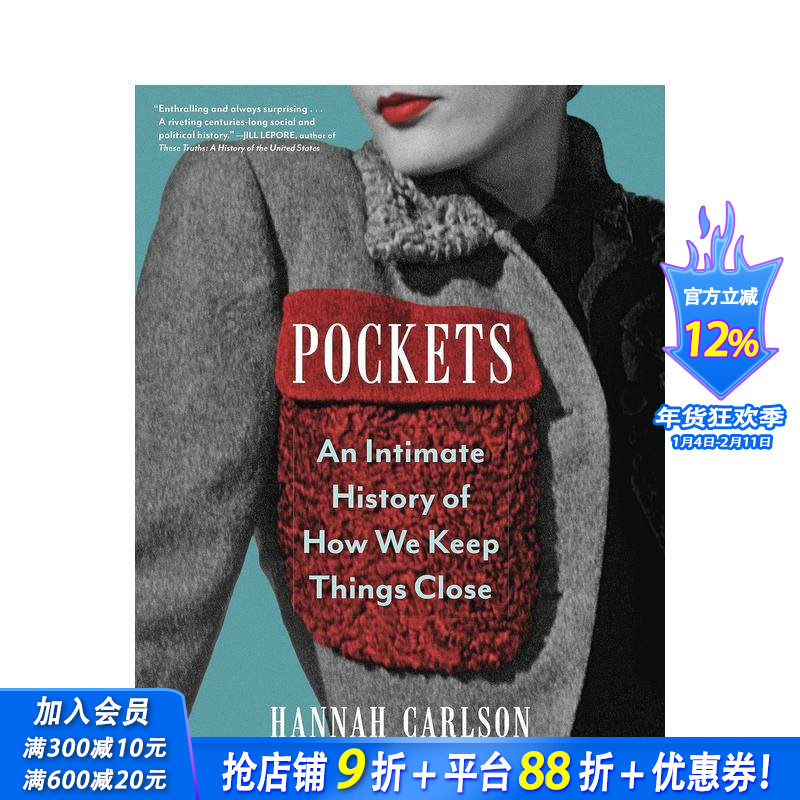 【预售】口袋：我们如何保持物品紧密相连的亲密历史 Pockets 原版英文时尚 正版进口图书
