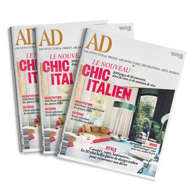 订阅 Architectural Digest 法国法文原版AD 建筑与室内设计杂志 年订6期 B099 年订6期