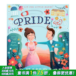 经典 for 预售 傲慢与偏见 Prejudice 进口童书 and 读物机关书 小手翻翻 Hands Little Lit 英文儿童插画故事绘本 Pride