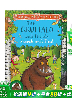 【预售】咕噜牛和朋友：互动找找乐 英国儿童文学桂冠奖Julia Donaldson The Gruffalo and Friends 英文儿童故事绘本 进口童书