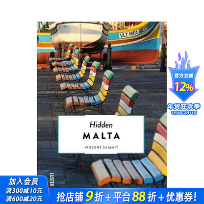 【预售】马耳他隐踪 Hidden Malta 原版英文旅行 正版进口书