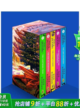 【预售】波西·杰克逊与奥林匹亚众神 5册盒装 Percy Jackson and the Olympians Boxset 英文小说故事 英语拓展阅读进口书