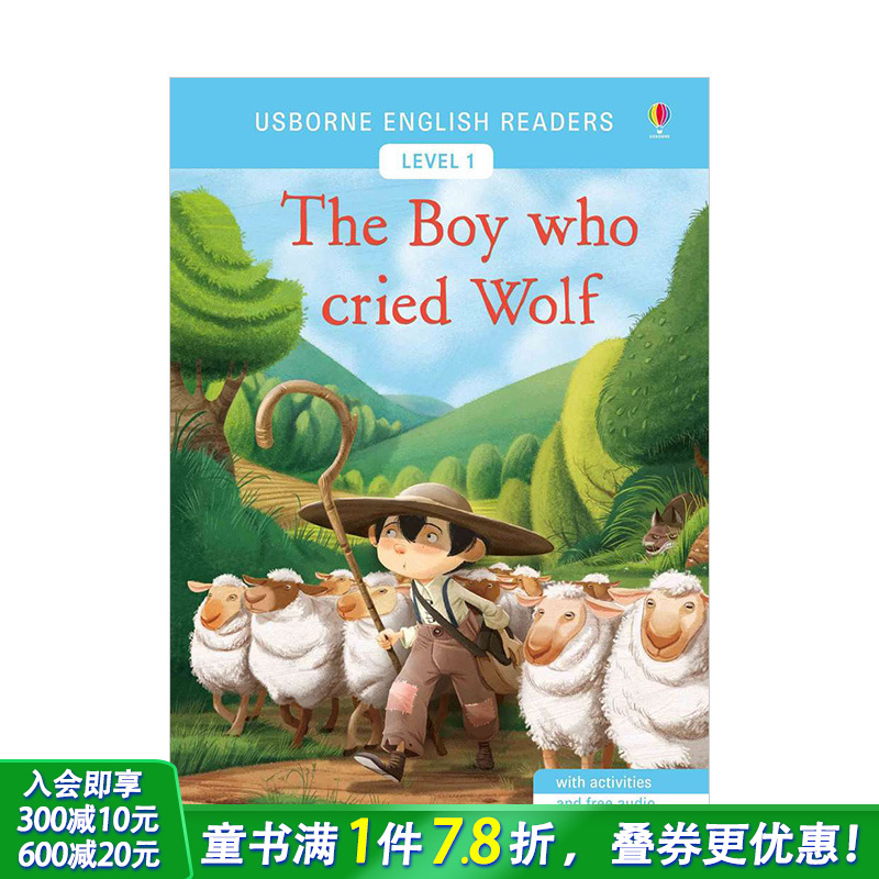 【预售】LV1：The Boy Who Cried Wolf喊狼来了的男孩 英文儿童故事分阶阅读【善优童书】