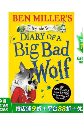 【预售】【童话森林】#1大坏狼日记 Ben Miller【Fairytale Woods】Diary of a Big Bad Wolf英文儿童桥梁章节故事书英语拓展阅读