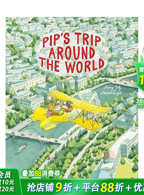 【预售】猫咪皮普的环球之旅（平装） Pip's Trip Around the World 英文儿童插画故事绘本 进口童书
