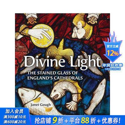 【预售】神圣之光：英格兰大教堂的彩色玻璃 Divine Light:The Stained Glass of England's Cathedrals 英文室内设计装饰进口书