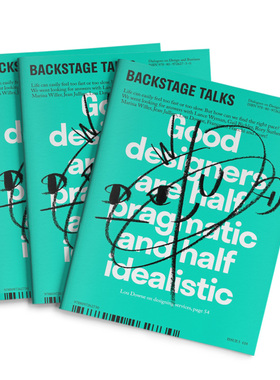 订阅 E690 Backstage Talks 商业设计行业对谈对话集小众杂志 美国英文版 年订1期 E690