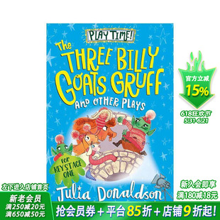 【预售】三只比利山羊嘎啦嘎啦及其他戏剧 咕噜牛作者趣味表演The Three Billy Goats Gruff and Other Plays英文儿童故事进口书