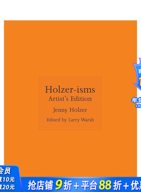 【预售】珍妮·霍尔泽主义 艺术家版 折叠海报&小册子 【ISMs】Holzer-isms : Artist's Edition 英文艺术画册画集 正版进口图书