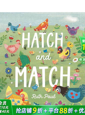 【预售】孵化和匹配：春季寻宝记 Hatch and Match: A Springtime Seek-And-Find Book 英文儿童趣味英语早教绘本 进口童书