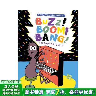 【现货】嗡嗡轰隆噼啪响 Buzz! Boom! Bang! 英文儿童插画故事绘本 进口童书