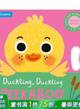 【预售】英文原版 【镜面书】小鸭子躲猫猫Duckling, Duckling, PEEKABOO 亲子英语儿童趣味早教纸板书 0岁+进口图书 善优童书