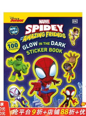 【现货】【贴纸书】漫威蜘蛛侠和他的神奇朋友 Marvel Spidey and His Amazing Friends 英文儿童趣味互动 英语早教进口书