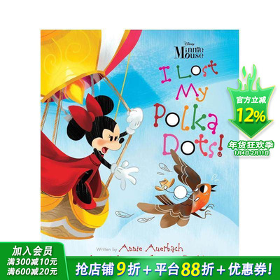 【现货】米妮老鼠--我失去了我的波尔卡舞曲 Minnie Mouse - I Lost My Polka 英文儿童插画故事科普绘本 进口童书