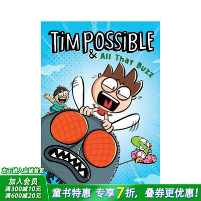 【预售】英文原版 Tim Possible和所有这些嗡嗡声 弟2卷 Tim Possible & All That Buzz 初*儿童章节桥梁英语故事阅读 6-10岁