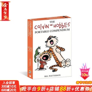 【预售】卡尔文与跳跳虎：便携式简编套装 2 The Calvin and Hobbes Portable Compendium Set 2 原版英文漫画书 正版进口书