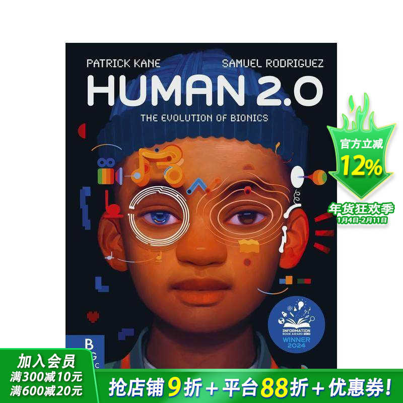 【现货】人类2.0：仿生进化革命 英国学校图书馆协会图书奖Human 2.0 : The Evolution of Bionics 英文儿童插画科普绘本进口书,书籍/杂志/报纸,儿童读物原版书,淘宝优惠券,粉丝福利购,淘宝优惠卷