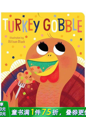 【现货】火鸡咯咯叫 Turkey Gobble 英文儿童插画故事绘本 进口童书