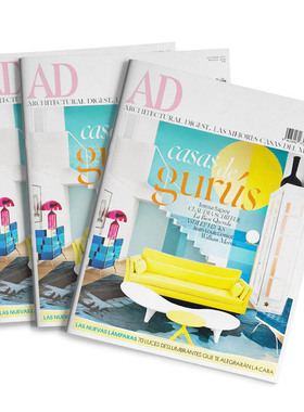 订阅 Architectural Digest 西班牙西文原版AD 建筑室内设计杂志 年订11期 B137 年订11期