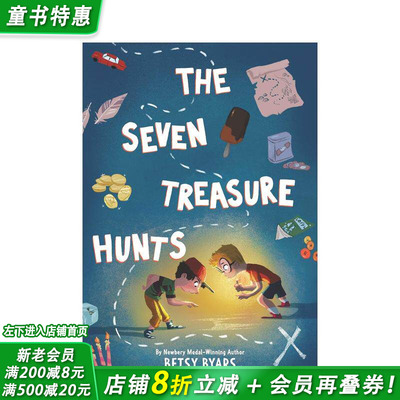 【现货】七宝狩猎 Seven Treasure Hunts， The 英文儿童分级章节桥梁故事书 进口童书