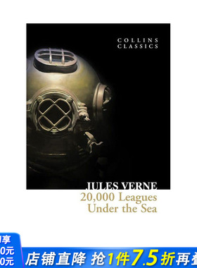 【预售】【Chartwell Classics】Twenty Thousand Leagues Under the Sea，海底两万里英文原版 英文世界文学 正版进口书籍